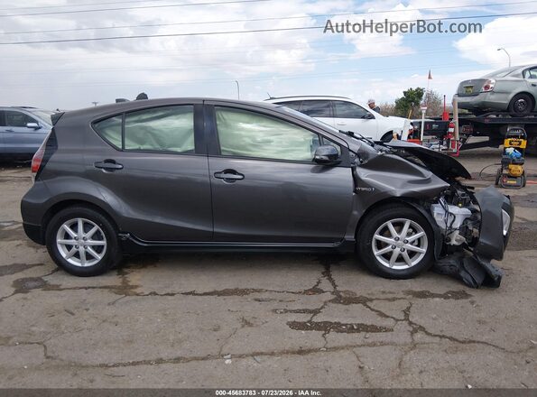 JTDKDTB30H1592575 2017 TOYOTA PRIUS C Серый Вид задней части салона
