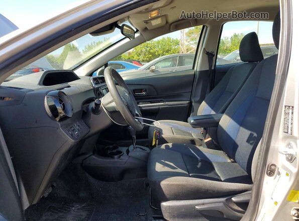 JTDKDTB35J1600515 2018 TOYOTA PRIUS Серебряный Вид салона спереди