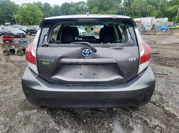 JTDKDTB3XG1123086 2016 TOYOTA PRIUS Gray Հետևի տեսք