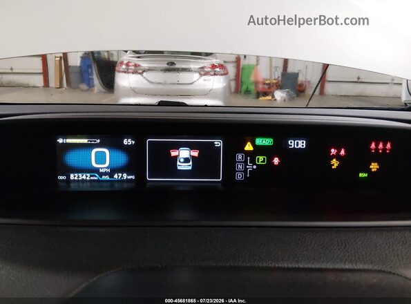 JTDL9MFU2M3023546 2021 TOYOTA PRIUS White უკანა სავარძლების ხედი