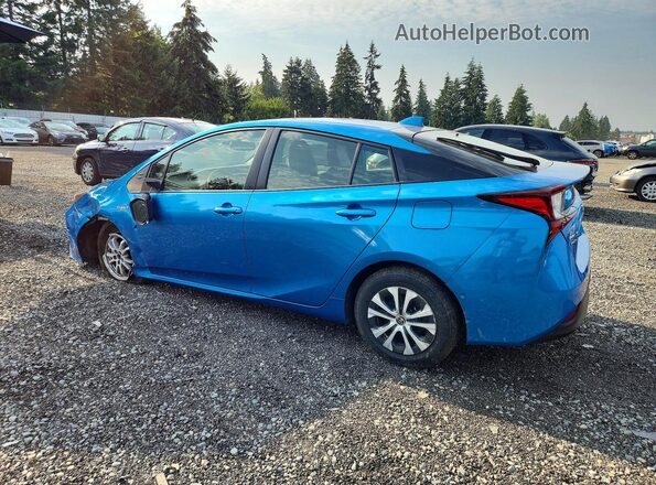 JTDL9MFU3M3025371 2021 TOYOTA PRIUS Blue Задня ліва чверть