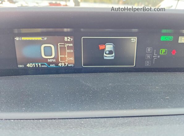 JTDL9MFU3M3025371 2021 TOYOTA PRIUS Blue Вид щитка приладів