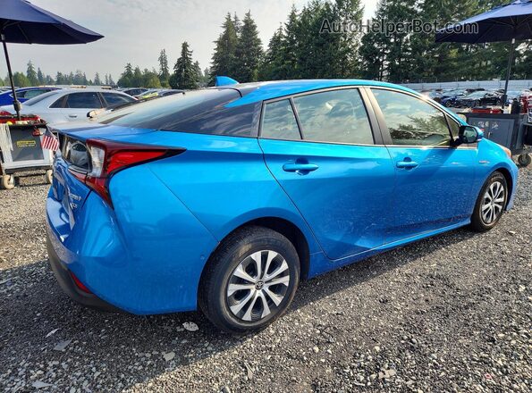 JTDL9MFU3M3025371 2021 TOYOTA PRIUS Blue Задня права чверть