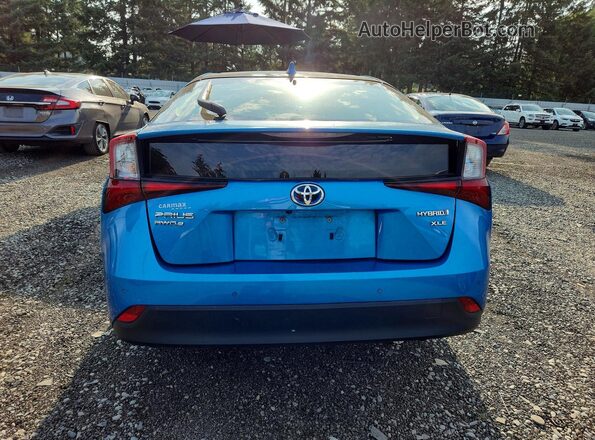 JTDL9MFU3M3025371 2021 TOYOTA PRIUS Blue Вид ззаду