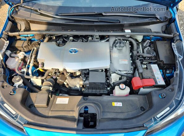 JTDL9MFU3M3025371 2021 TOYOTA PRIUS Blue Вид задньої частини салону