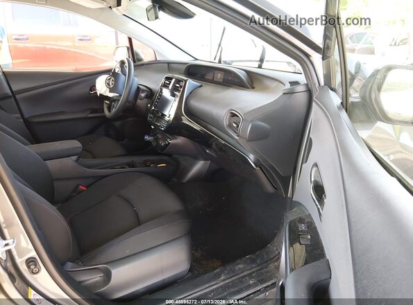 JTDL9MFU5N3039631 2022 TOYOTA PRIUS Gray Вид салону спереду