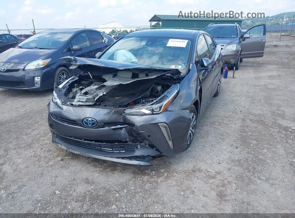 JTDL9MFU5N3040441 2022 TOYOTA PRIUS Gray წინა მარცხენა ხედი სამი მეოთხედიდან