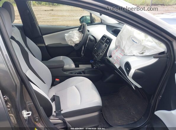 JTDL9MFU5N3040441 2022 TOYOTA PRIUS Gray წინა სალონის ხედი