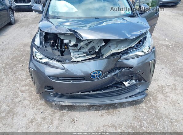 JTDL9MFU5N3040441 2022 TOYOTA PRIUS Gray წინა ხედი