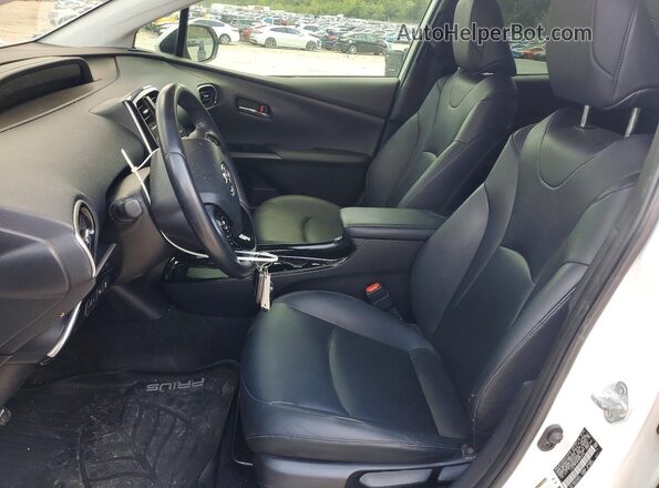 JTDL9MFU6M3023162 2021 TOYOTA PRIUS White Widok wnętrza z przodu