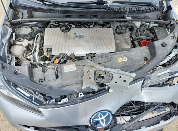 JTDL9MFU7M3027804 2021 TOYOTA PRIUS Серебряный Вид задней части салона