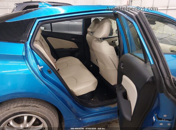 JTDL9MFU7N3031420 2022 TOYOTA PRIUS Blue VIN კოდის სტიკერის ხედი