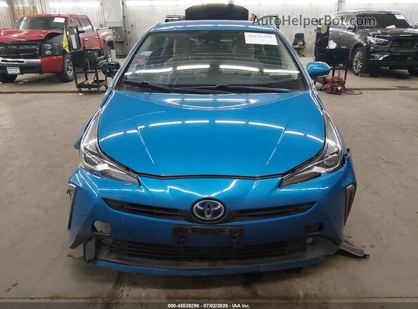 JTDL9MFU7N3031420 2022 TOYOTA PRIUS Blue უკანა სალონის ხედი