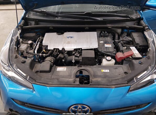 JTDL9MFU7N3031420 2022 TOYOTA PRIUS Blue უკანა ხედი