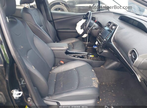 JTDL9MFU8N3034617 2022 TOYOTA PRIUS Black წინა სალონის ხედი