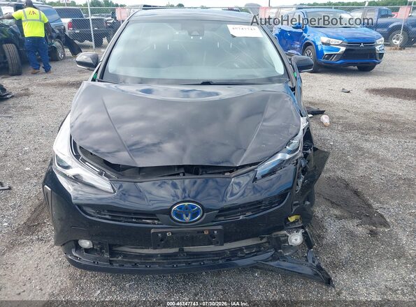 JTDL9MFU8N3034617 2022 TOYOTA PRIUS Black ხელსაწყოთა პანელის ხედი