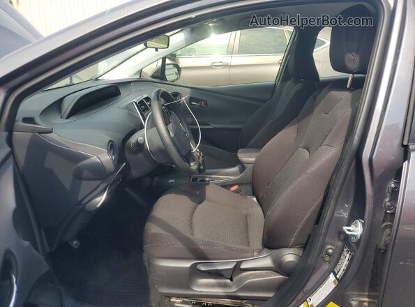 JTDL9MFU8N3040563 2022 TOYOTA PRIUS Charcoal Widok wnętrza z przodu