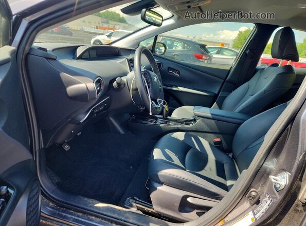 JTDL9MFU9M3023589 2021 TOYOTA PRIUS Gray Սալոնի դիմացի տեսք