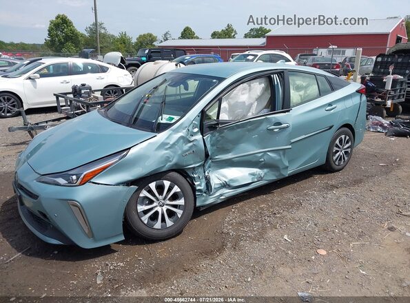 JTDL9MFUXM3024511 2021 TOYOTA PRIUS Teal Передня ліва чверть
