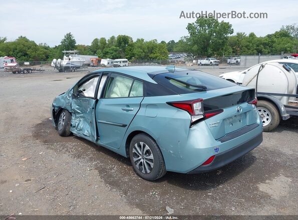 JTDL9MFUXM3024511 2021 TOYOTA PRIUS Teal Задня ліва чверть