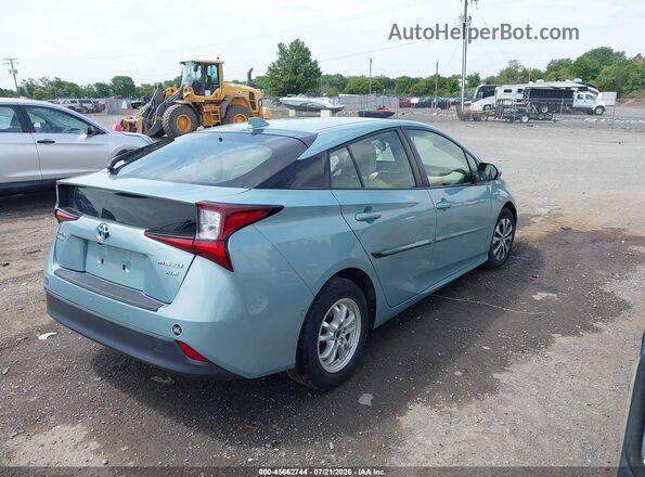 JTDL9MFUXM3024511 2021 TOYOTA PRIUS Teal Задня права чверть