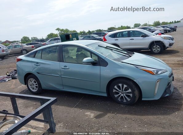 JTDL9MFUXM3024511 2021 TOYOTA PRIUS Teal Вид задньої частини салону