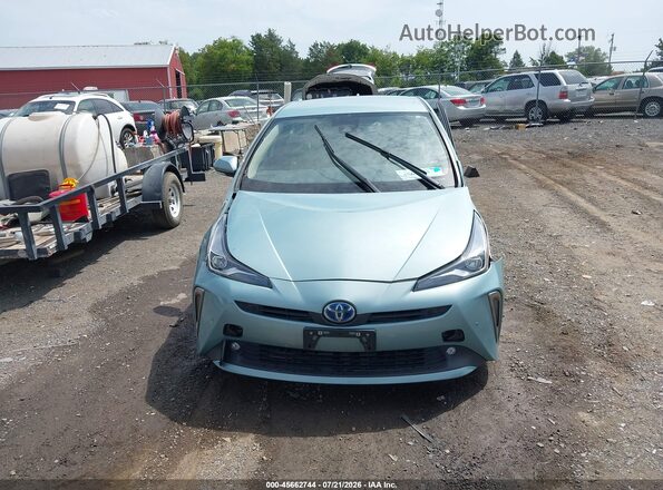 JTDL9MFUXM3024511 2021 TOYOTA PRIUS Teal Вид щитка приладів