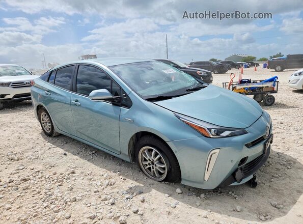 JTDL9RFU0L3019393 2020 TOYOTA PRIUS Blue Передня права чверть