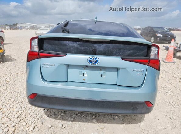 JTDL9RFU0L3019393 2020 TOYOTA PRIUS Blue Вид ззаду