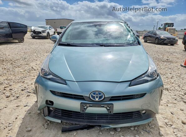 JTDL9RFU0L3019393 2020 TOYOTA PRIUS Blue Вид спереду