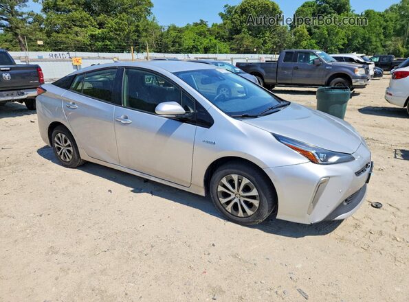 JTDL9RFU1K3000866 2019 TOYOTA PRIUS Silver Delantero derecho