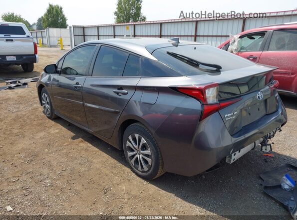 JTDL9RFU1K3001032 2019 TOYOTA PRIUS Gray Trasero izquierdo