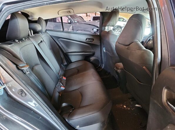 JTDL9RFU1K3002147 2019 TOYOTA PRIUS Gray Vista de los asientos traseros