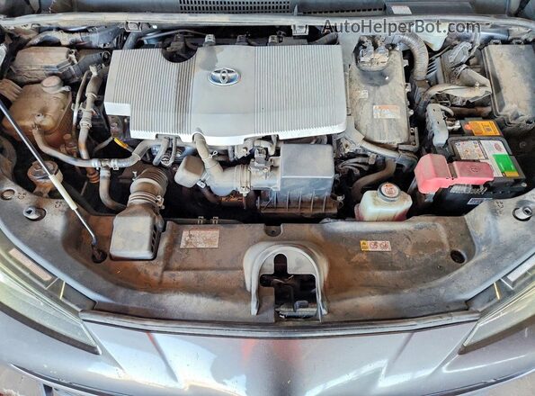 JTDL9RFU1K3002147 2019 TOYOTA PRIUS Gray Vista interior trasera