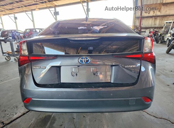 JTDL9RFU1K3002147 2019 TOYOTA PRIUS Gray Vista trasera