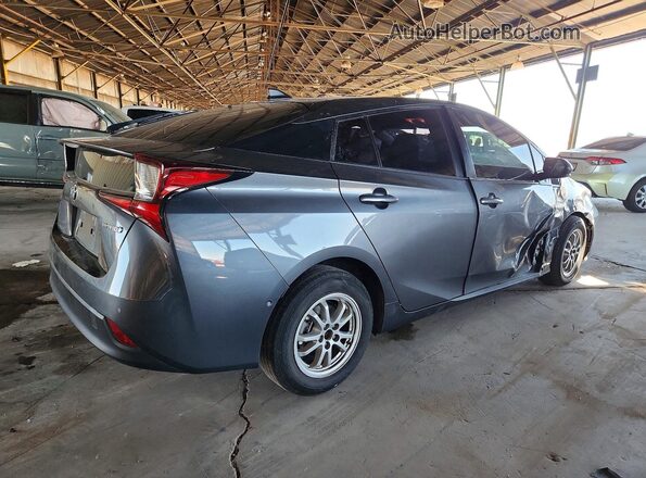 JTDL9RFU1K3002147 2019 TOYOTA PRIUS Gray Trasero derecho