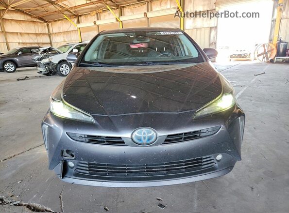 JTDL9RFU1K3002147 2019 TOYOTA PRIUS Gray Vista frontal