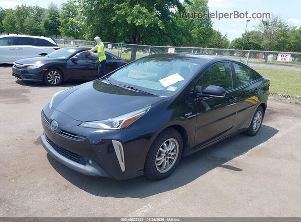 JTDL9RFU1K3005100 2019 TOYOTA PRIUS Черный Передняя левая четверть