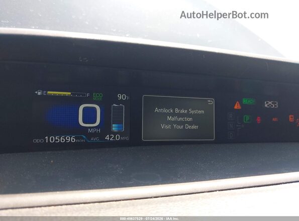 JTDL9RFU1K3005100 2019 TOYOTA PRIUS Черный Вид задних сидений