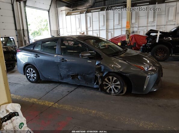 JTDL9RFU1K3006781 2019 TOYOTA PRIUS Gray Widok wnętrza z tyłu