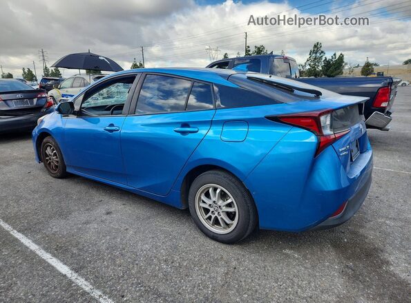 JTDL9RFU1K3007784 2019 TOYOTA PRIUS Blue Задня ліва чверть