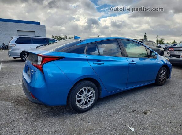 JTDL9RFU1K3007784 2019 TOYOTA PRIUS Blue Задня права чверть