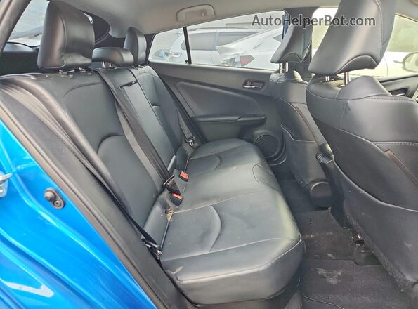 JTDL9RFU1K3007784 2019 TOYOTA PRIUS Blue Вид задніх сидінь