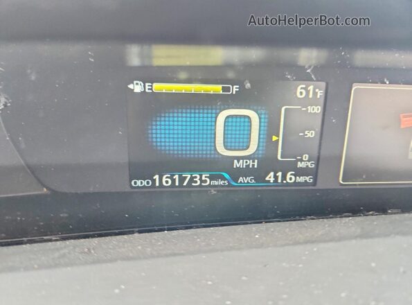 JTDL9RFU1K3007784 2019 TOYOTA PRIUS Blue Вид щитка приладів