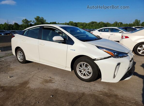 JTDL9RFU1L3015076 2020 TOYOTA PRIUS White Передня права чверть