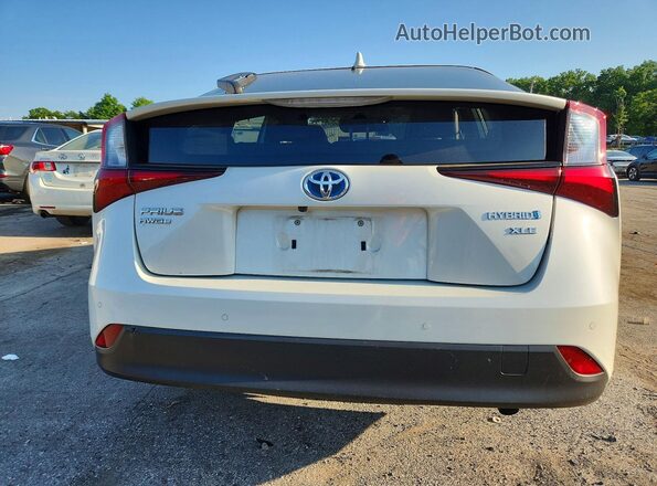 JTDL9RFU1L3015076 2020 TOYOTA PRIUS White Вид ззаду