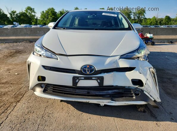 JTDL9RFU1L3015076 2020 TOYOTA PRIUS White Вид спереду
