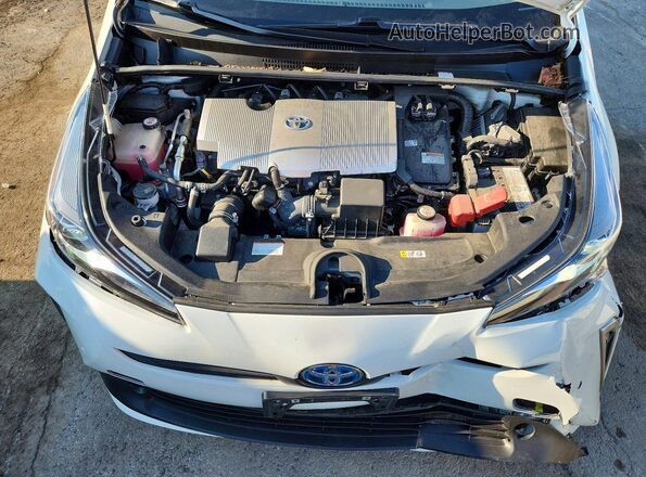 JTDL9RFU1L3015076 2020 TOYOTA PRIUS White Вид задньої частини салону