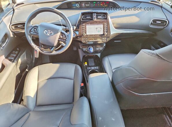 JTDL9RFU1L3015076 2020 TOYOTA PRIUS White Вид панелі приладів