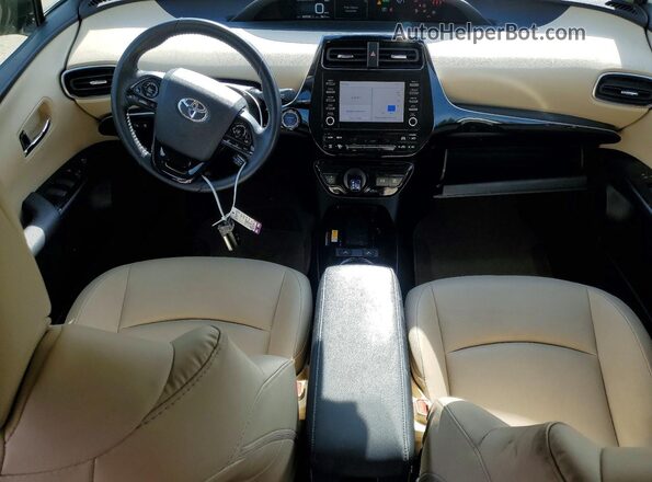 JTDL9RFU1L3021587 2020 TOYOTA PRIUS White Dashboard view
